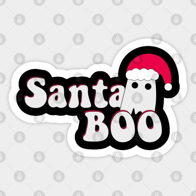 Santa Boo Sticker by iconking